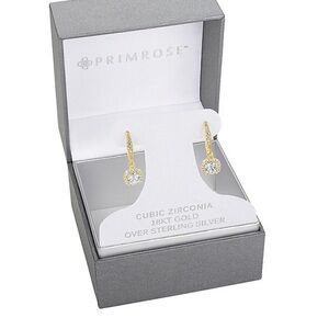 Primrose Gold and Silver Cubic Zirconia Earrings